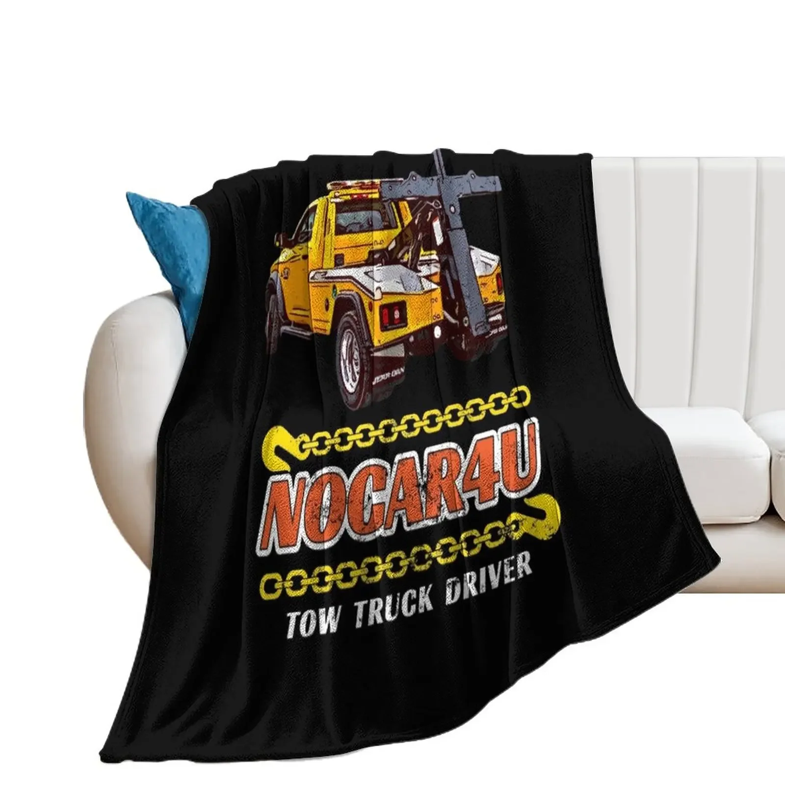 

NOCAR4U Tow Truck Driver, Tow Truck Operator Throw Blanket Decorative Sofa Bed covers warm for winter Blankets