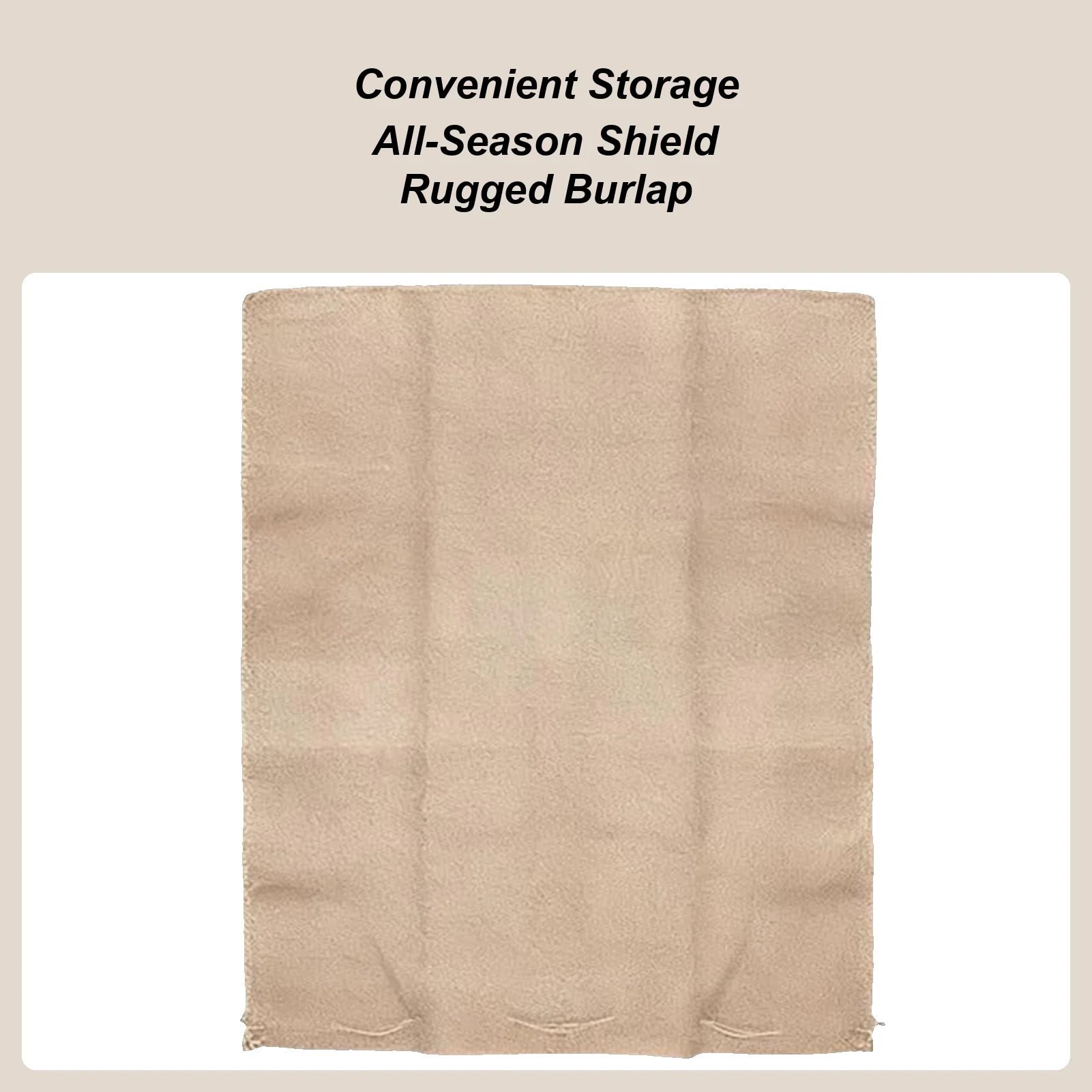 

Plant Covers For Winter Burlap Blanket With Drawstring Frost Cloth For Outdoor Garden Patio Greenhouse Vegetable Flower