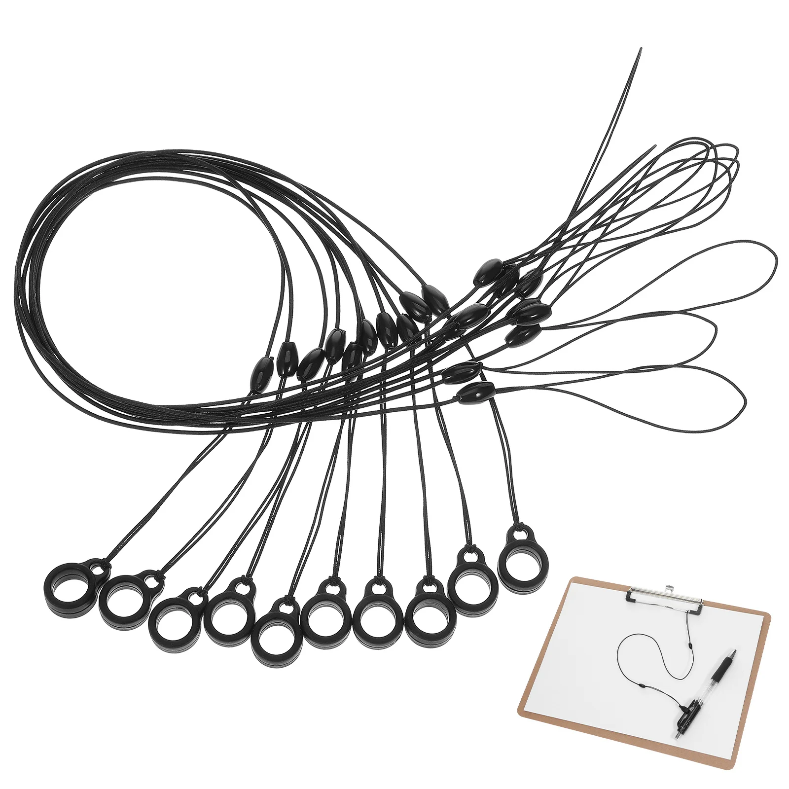 

Elastic Pen Lanyard 10 Pcs Anti Lost Rope for Signature Pens Stretch Bungee Cord Nylon Cable Holder Replacement Safety Strap