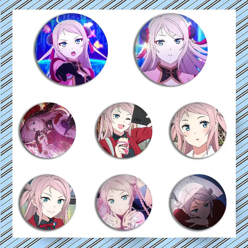 Anime L-Lanzhu Z-Zhong Cover Brooches Funny Meme Badge Fashion Jewelry Gifts