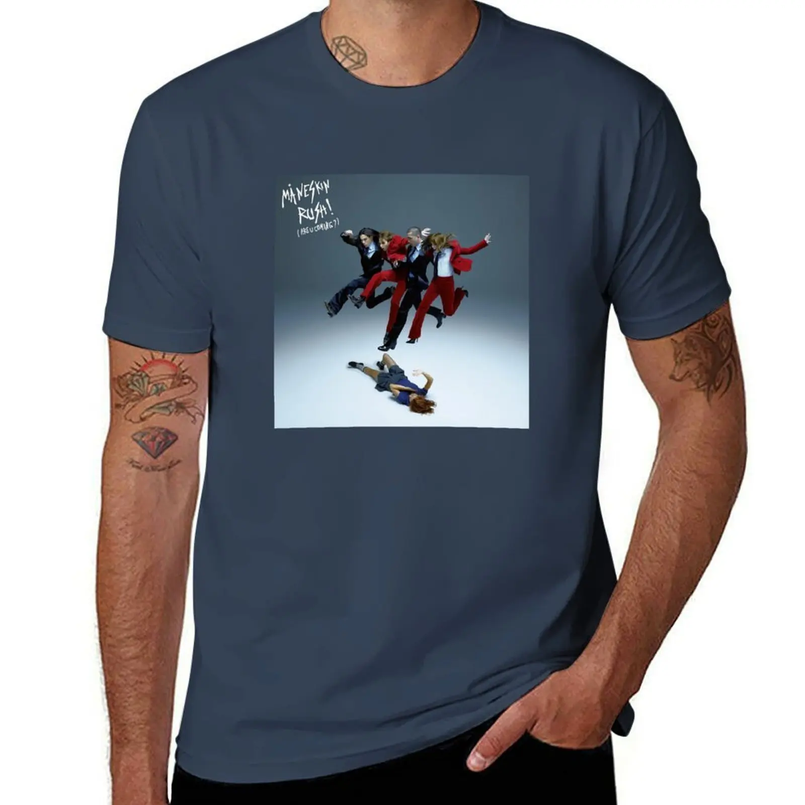 

Maneskin, (are you coming) rush! T-Shirt Casual Loose Fit Summer Tee Shirt