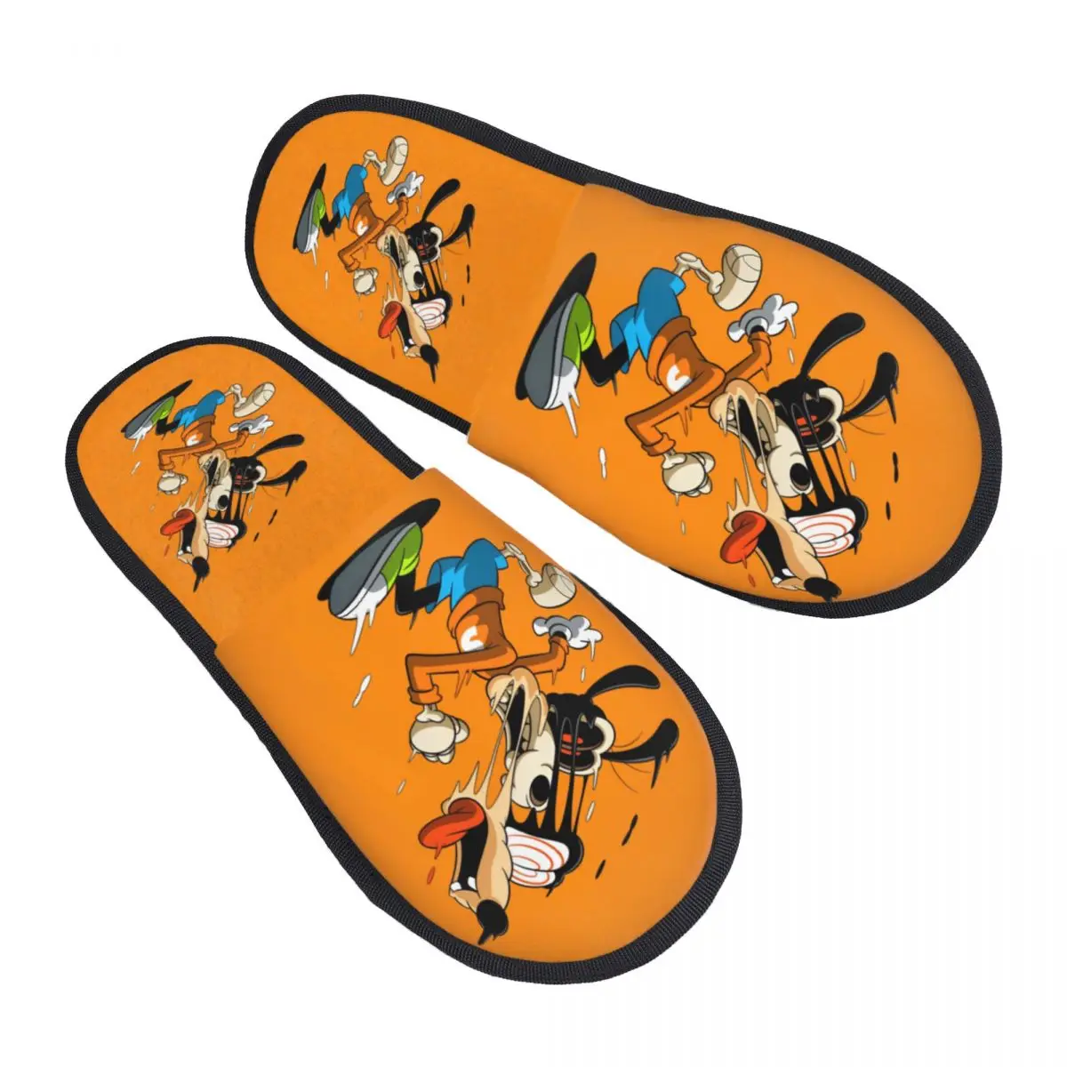 

Custom Print Women Goofy House Slippers Soft Warm Cartoons Memory Foam Fluffy Slipper Indoor Outdoor Shoes