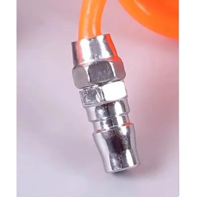 Pneumatic spring tube Air compressor air pump With metal connector air duct high pressure flexible hose