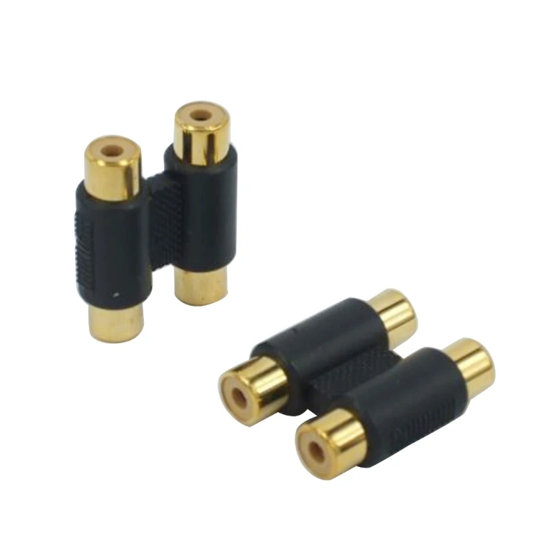 Adaptateur vidéo coupleur RCA femelle à femelle, 5 pièces, Structure Stable étanche, livraison directe