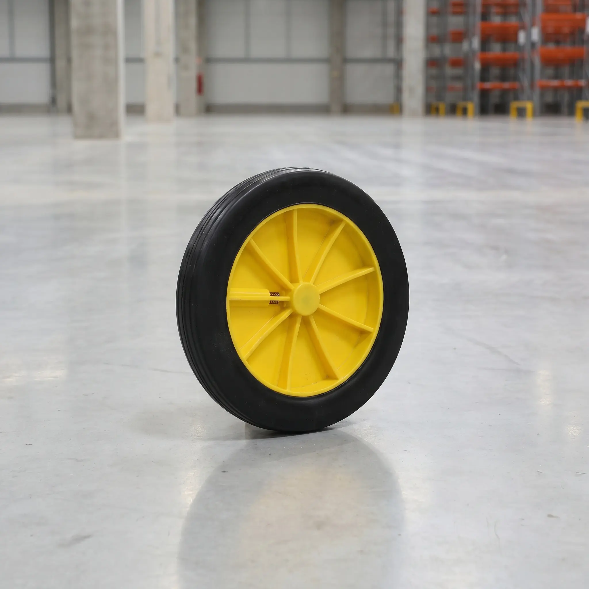 Utility Cart Cleaning Caster Wheel 20Cm Heavy Duty Rubber Swivel Replacement Smooth Rolling Industrial Janitorial Mop Bucket view 4
