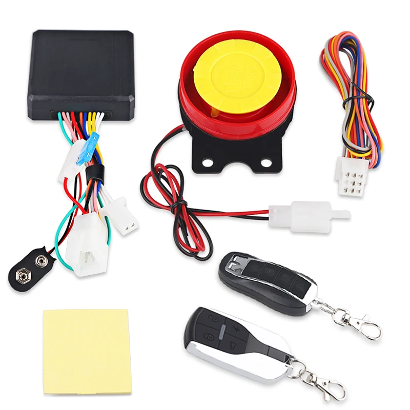 

12V Motorcycle Alarm Moto Anti-theft Horn Scooter Security Alarm System Remote Control Engine Start Keyless Entry Anti-line Cut
