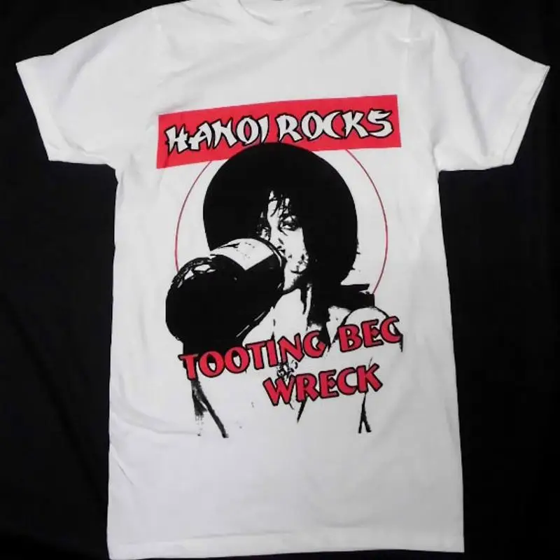 

Мужская футболка Hanoi Rocks белая, все размеры S 5XL 108