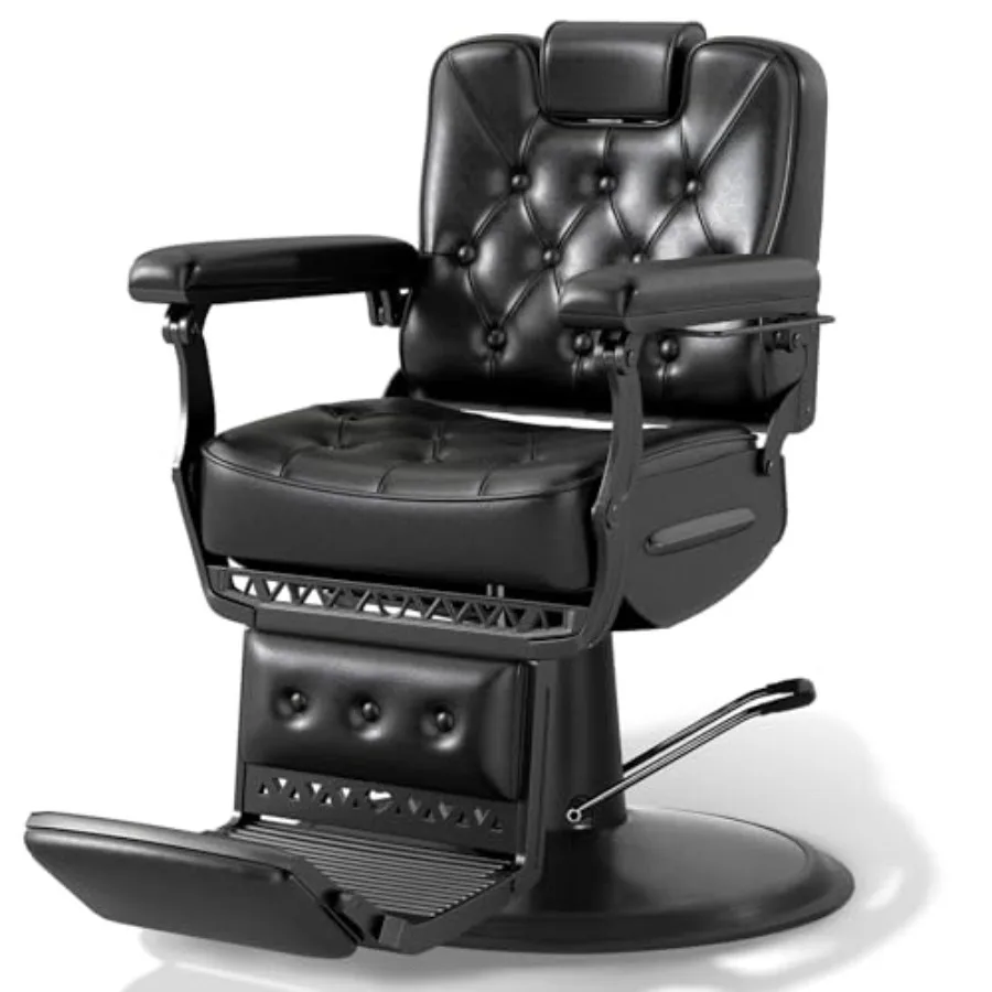 

Salon Chair, Hydraulic Barber Chairs for Barbershop, Vintage Barber Chair for Hair Stylist, Heavy Duty Barber Chair for Salon S