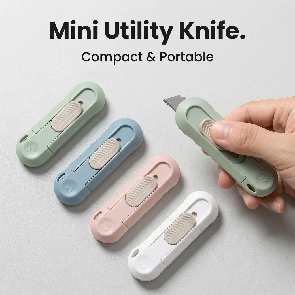 Mini Knife Set Office Stationery Automatic Rebound Disassembly Express Delivery Randomly Mixed Dismantling the delivery knife