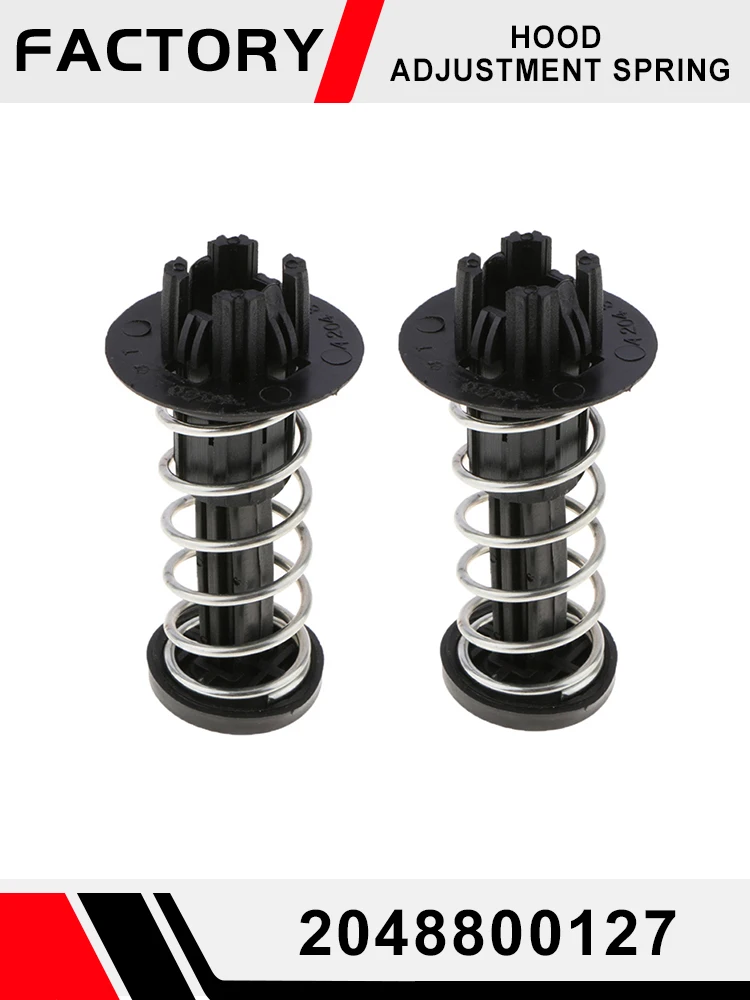 Ressort de réglage de capot 2048800127, 2 pièces, pour Mercedes Benz AMG GT W204 W212 W222 CLS GLC SLK E260 E300 S350 S500, pièces d'usine