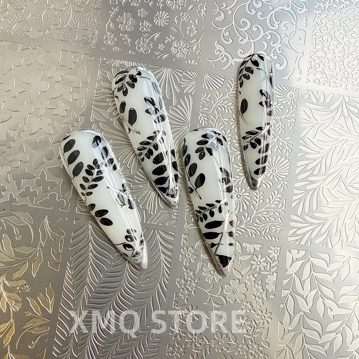 XMQ NAIL ART STAMPING PLATES LEAVES TEMPLATES CLASSICAL PATTERNS IMAGEPLATE