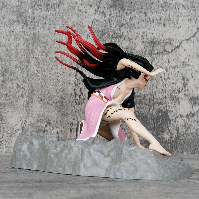 Demon Slayer Blade Anime Figure Kamado Nezuko Action Figures toys model Statue Collection Desktop decoration Pendant boys Gifts