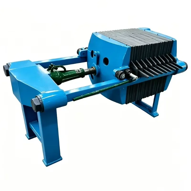 New Qiangguo Semi-Automatic Cast Iron Plate Frame Filter Press 10m Filter Area 125L Chamber Volume 25mm Cake Thickness