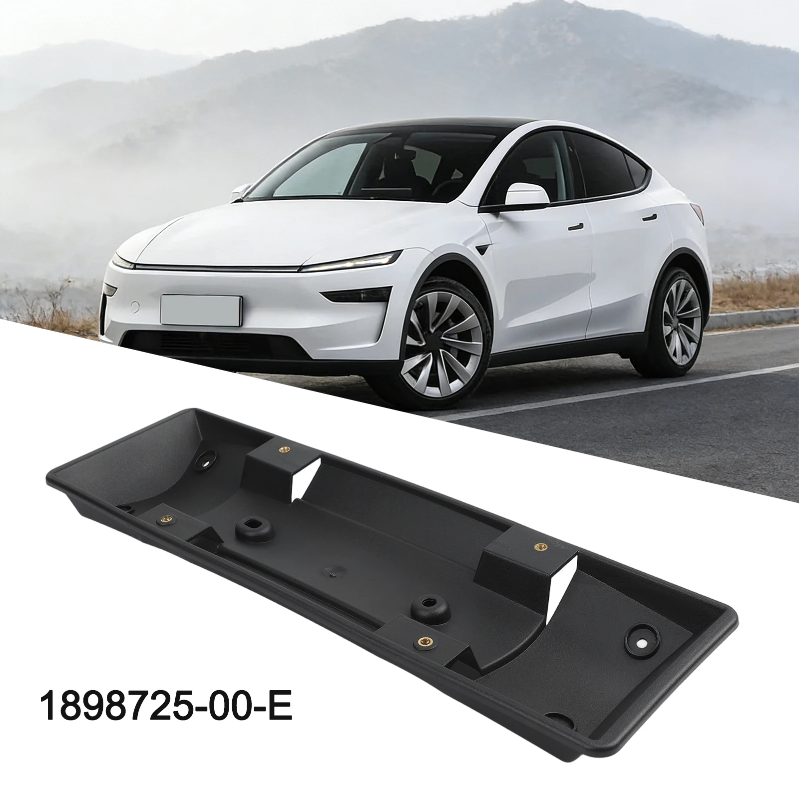 

1898725-00-E Для Tesla Model Y Juniper 2025+ Передняя рамка номерного знака, замена, установка, внешние детали автомобиля