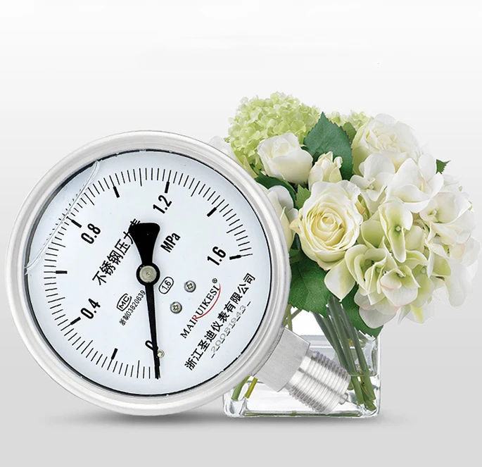 

1.6 Mpa Multiple Range Oxygene Filling High Pressure Gauge Radial Bottom Threaded 1.6% Precision Manometer