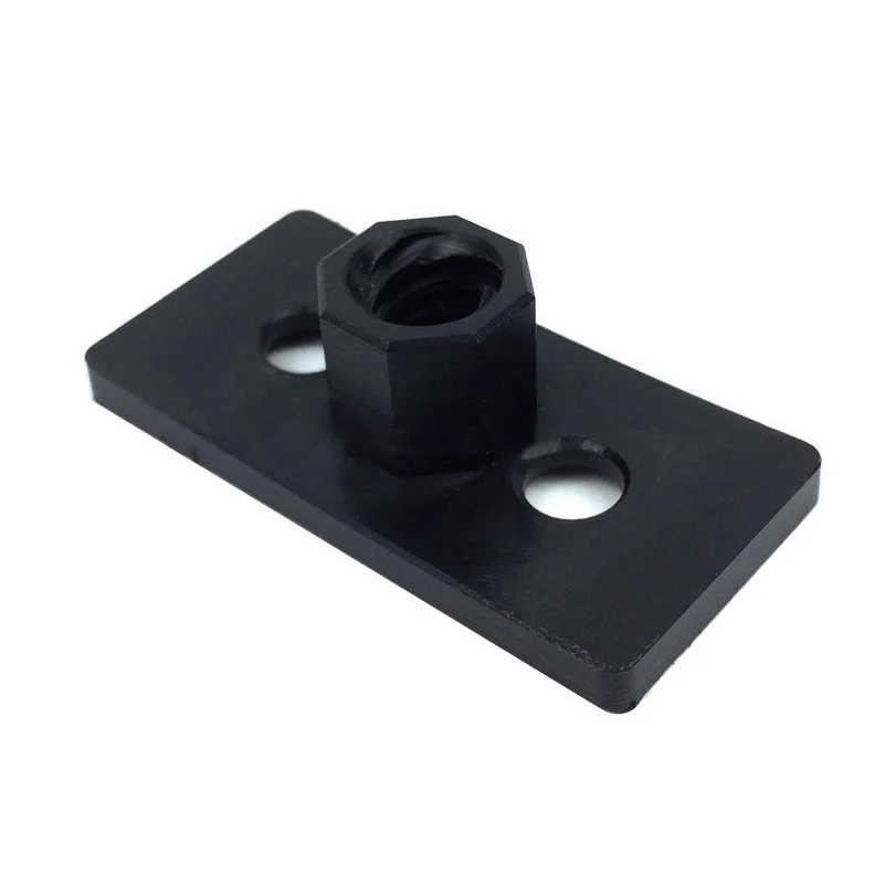 OpenBuilds POM ACME Nut Plate T8 Lead Screw Nut Block Trapezoidal Screw Support CNC 3D Printer Parts 2mm Pitch 8mm/4mm/2mm Lead