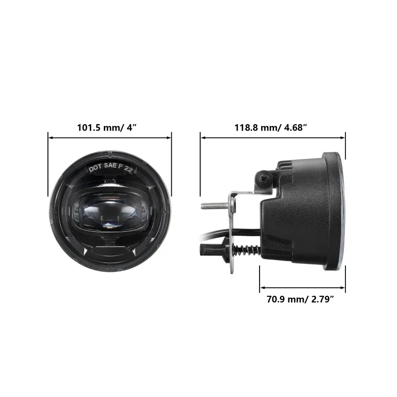 2Pcs Car Front  Bumper Driving Lights LED Fog Lamp For Chevy Tahoe Z71 2001-2006/Chevrolet Suburban Z71 2001-2006 - view 2