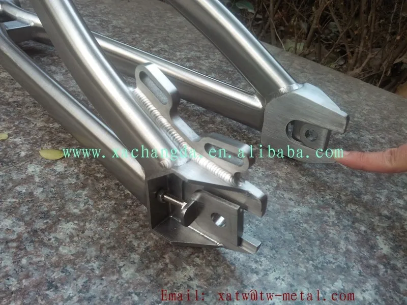 New Design!! Titanium BMX Bike Frame Taper Head Tube Ti Bicycle Frame BMX Bike Frame Custom