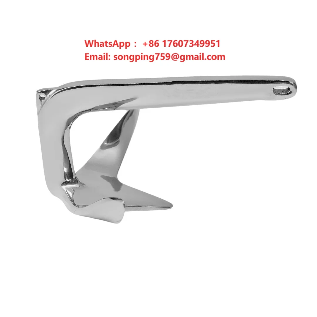 316 Stainless Steel Boat Claw Anchor Bruce Style Anchor 50kg 80kg