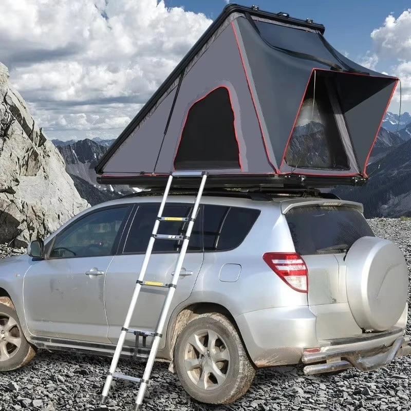 Car Roof Tent Canopy Triangle Self-Driving Tour Aluminum Alloy Rainproof Four Seasons Single Layer New Outdoor Camping