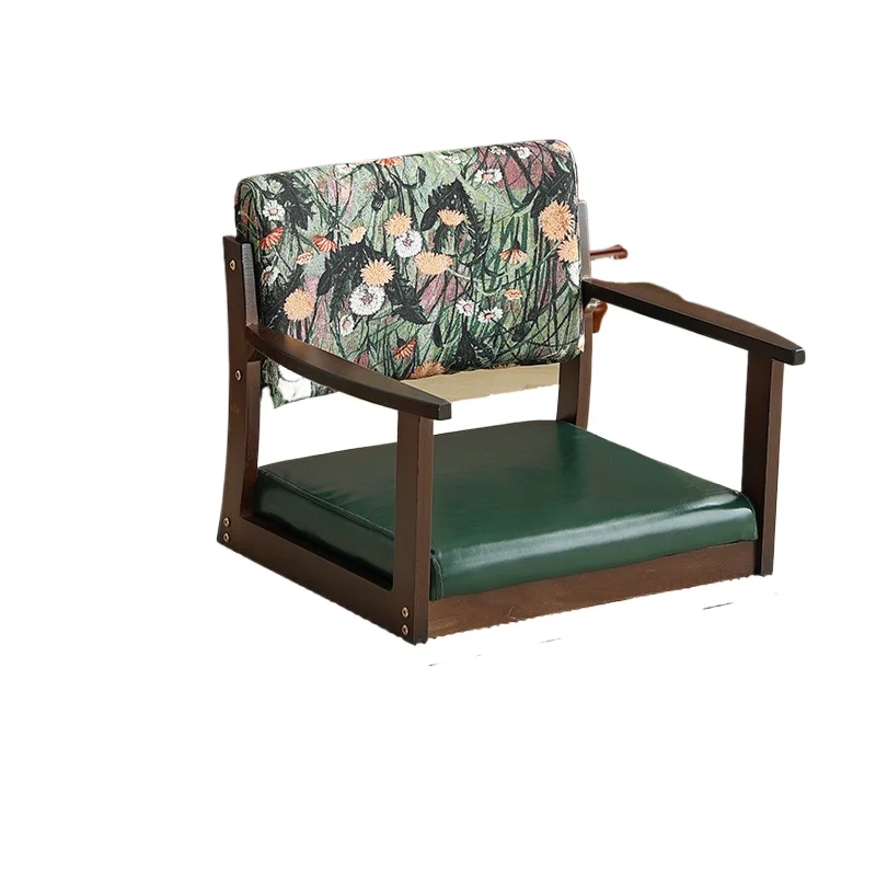 تاتامي مسند الظهر كراسي غرفة المعيشة يجلس الخشب الصلب بلا أرجل الطابق كراسي غرفة المعيشة غرفة نوم خليج نافذة الأثاث سيلا JTL #5