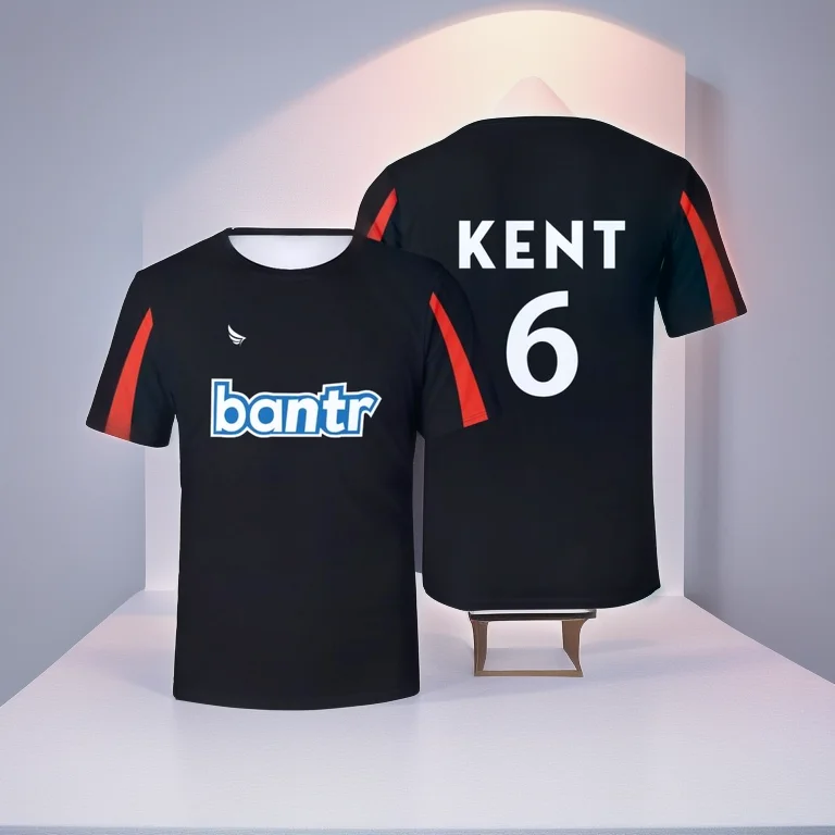 Richmond Herren-T-Shirt, modisch, Fußball, Richmond, 3D-gedruckt, schnell trocknend, atmungsaktiv, für Herren und Damen, Sommer, kurzärmelig