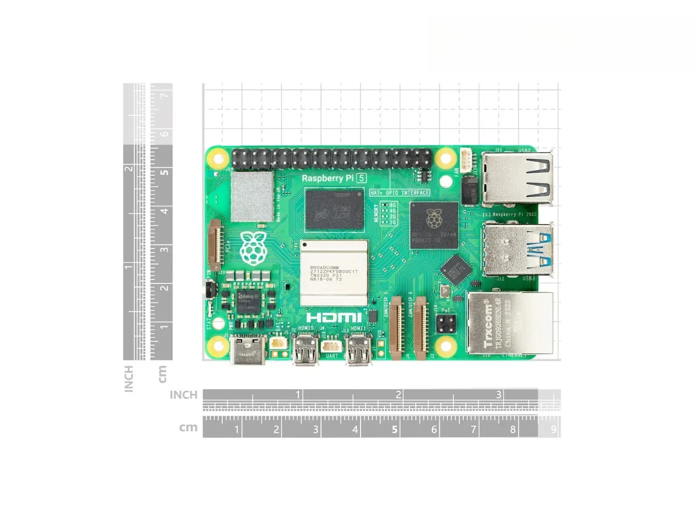 Raspberry Pi 5 Carte de développement Raspberry Pi 5e génération Kit de dissipateur thermique et d'alimentation Les performances dépassent largement celles du Raspberry Pi 4B