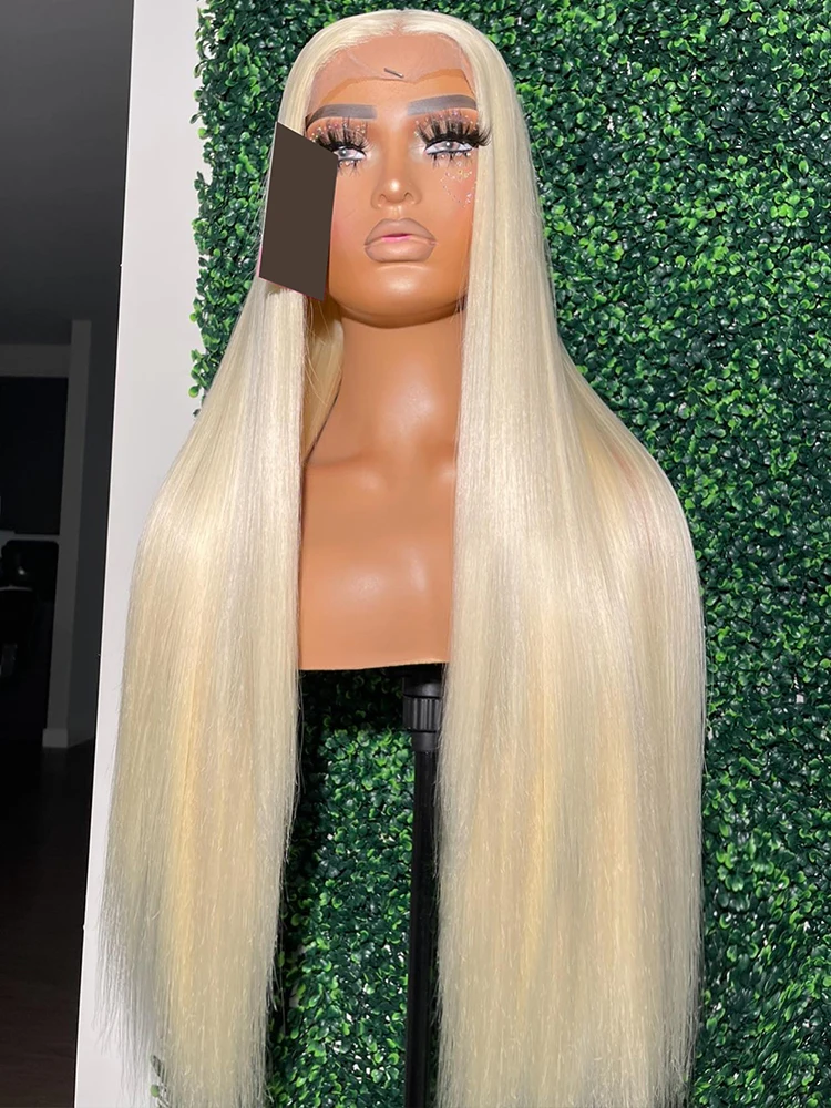 30 40 Inch 613 Blonde Straight 13x4 Lace Front Human Hair Wigs Brazilian Remy Colored Glueless 13x6 Lace Frontal Wig for Women