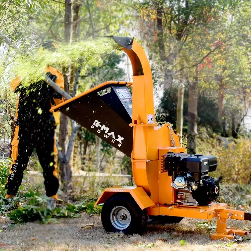 K-max   CE Certified 15HP 4-Stroke oline High Efficiency Garden Wood Chipper Shredder for Landscaping
