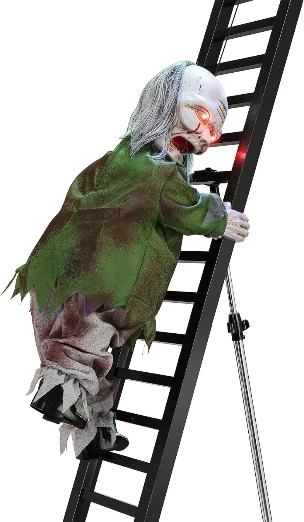 Super Climber Musical Animated Halloween Decoration Outdoor with LED Lights, 10 Foot, Zombie