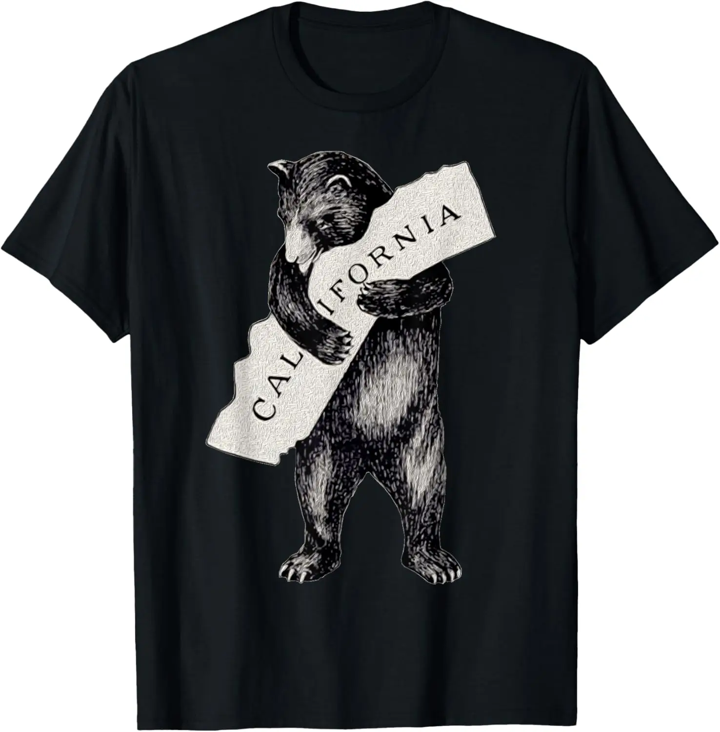 Bear Hug Retro I Love California Shirt Art-Vintage Cali Bear T-Shirt