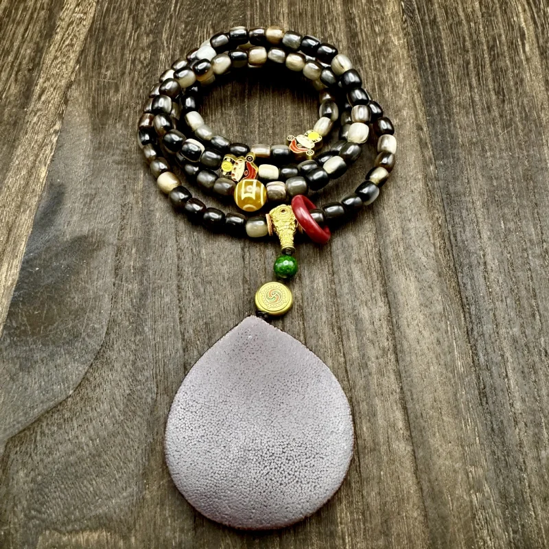 

Ожерелье с подвеской в виде ногтей из натурального золота, цепочка для свитера с копытами черного осла мира и рыбьей кости