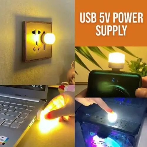 NEW 1/4/8/20PCS Computer Mobile Power USB Small Night Light LED Mini Eye Protection Table Lamp