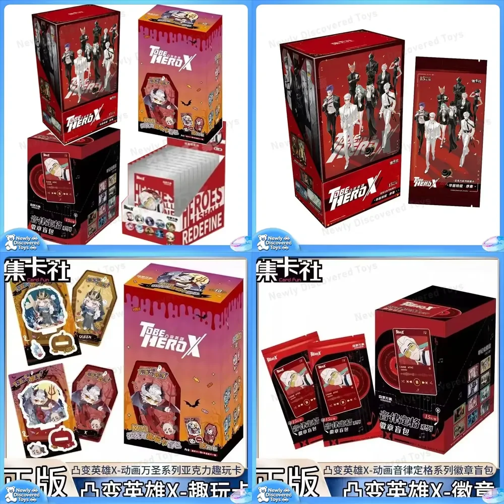 Genuine TOBEHEROX X Card Acrylic Badge Animation for TOBEHEROX Series Fun Cards Collection Card Toys Gift Holiday Gift Idea