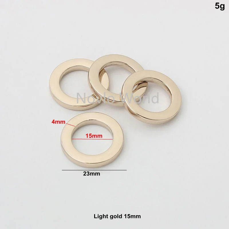 10-50pieces 5 types 15-16-19-24-32mm high quality o ring buckle for woman handbag chain purse bag belt connector accessories