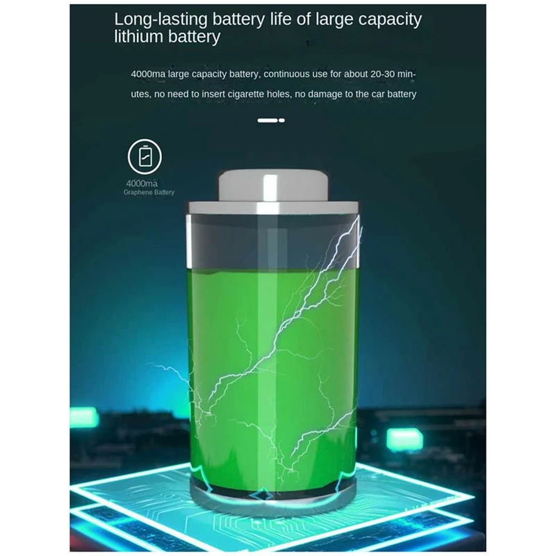 1Set 3 In 1 Wireless Vacuum Cleaner Wet And Dry Dual-Purpose Strong Suction Cleaning Machine Cordless Vacuum Cleaner Grey