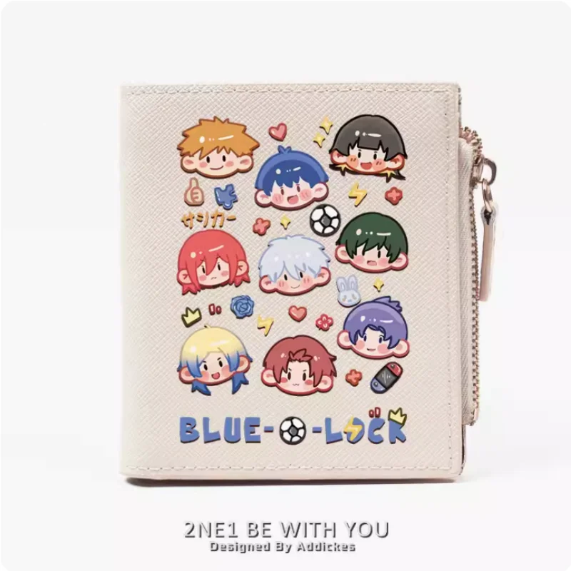 

Anime Nagi Seishiro Blue Lock Chigiri Hyoma Zipper Wallet Fold Bag Multi Card Coin Pocket Holder Fashion Kids Wallets Gift