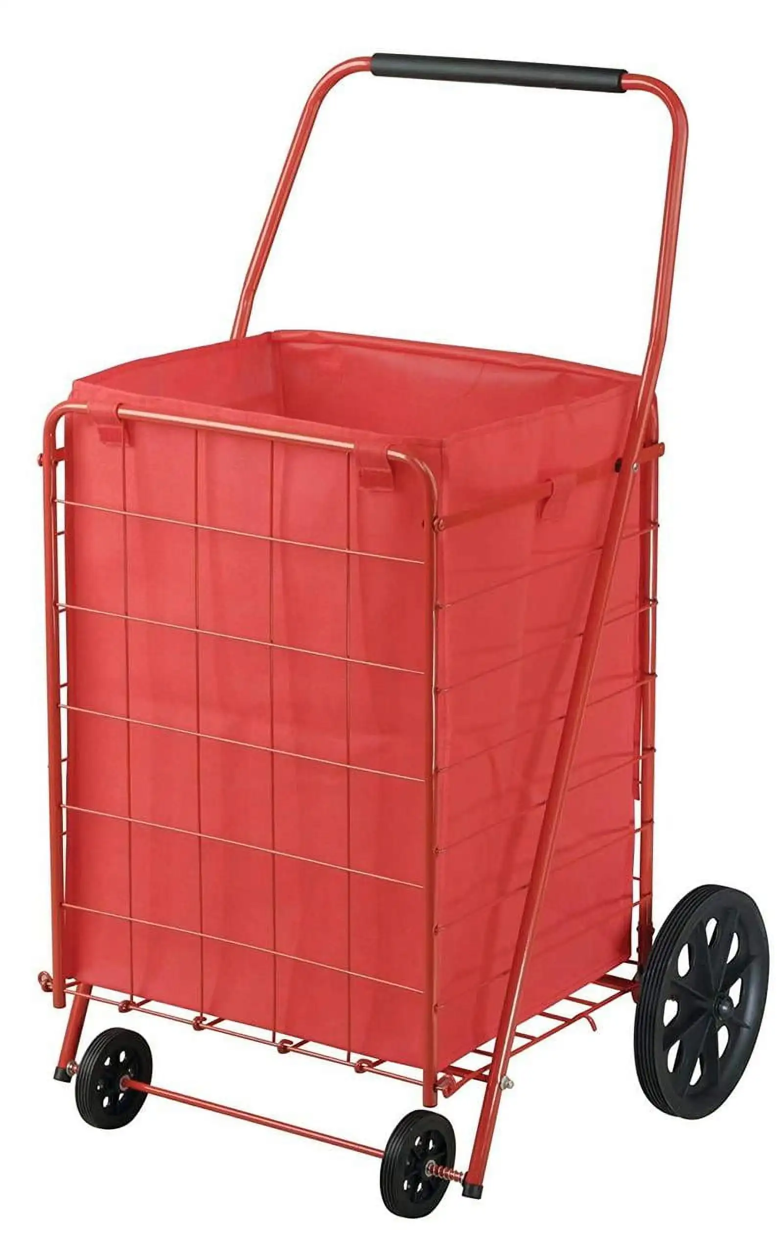 

Folding Shopping Cart, 110 lbs Capacity basket storage