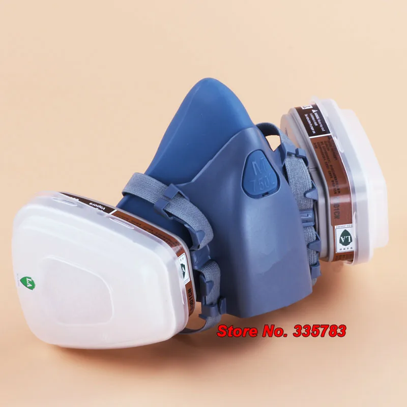 

7502 Painting Spraying Gas Mask Chemicals With Safety Work Gas Mask Proof Dust Face Mask Respirator Mask With 6001 Filter