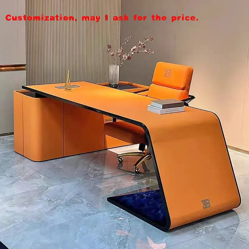

custom.Luxury Bugatti Office Desk - Unique Design Solid Wood Material Can Accept Customizable