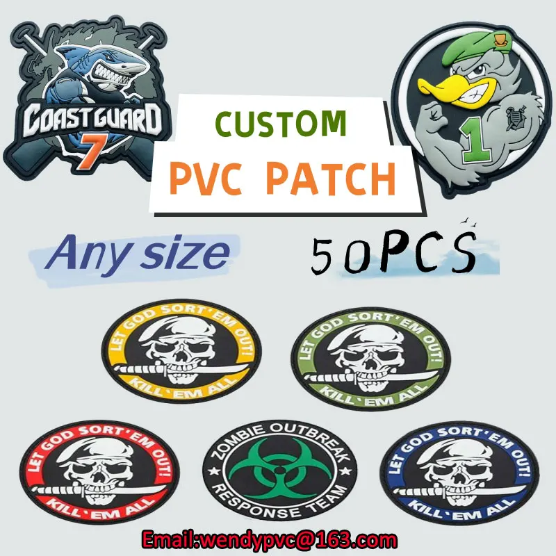 Custom PVC Patch Clothing Rucksack Hook Armband on Tactical Morale Badge Military Patch Custom PVC Patch Outfit outfit morale