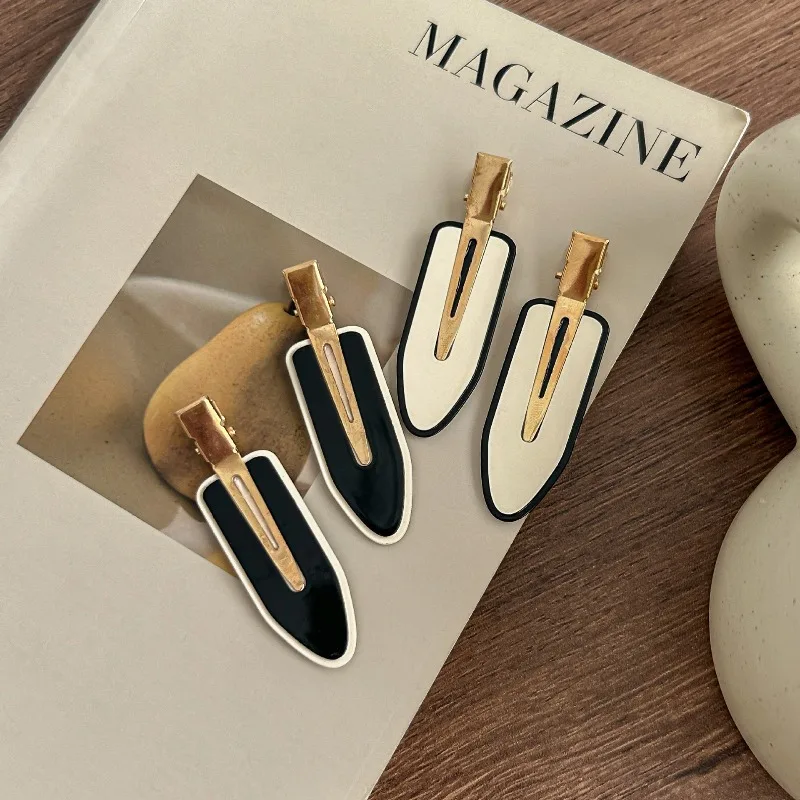 2er-Set Damen Sommer-Haarspangen ohne Spuren, neue kleine Haarklammer für vorne, seitliche Entenschnabel-Haarspange, Haarschmuck