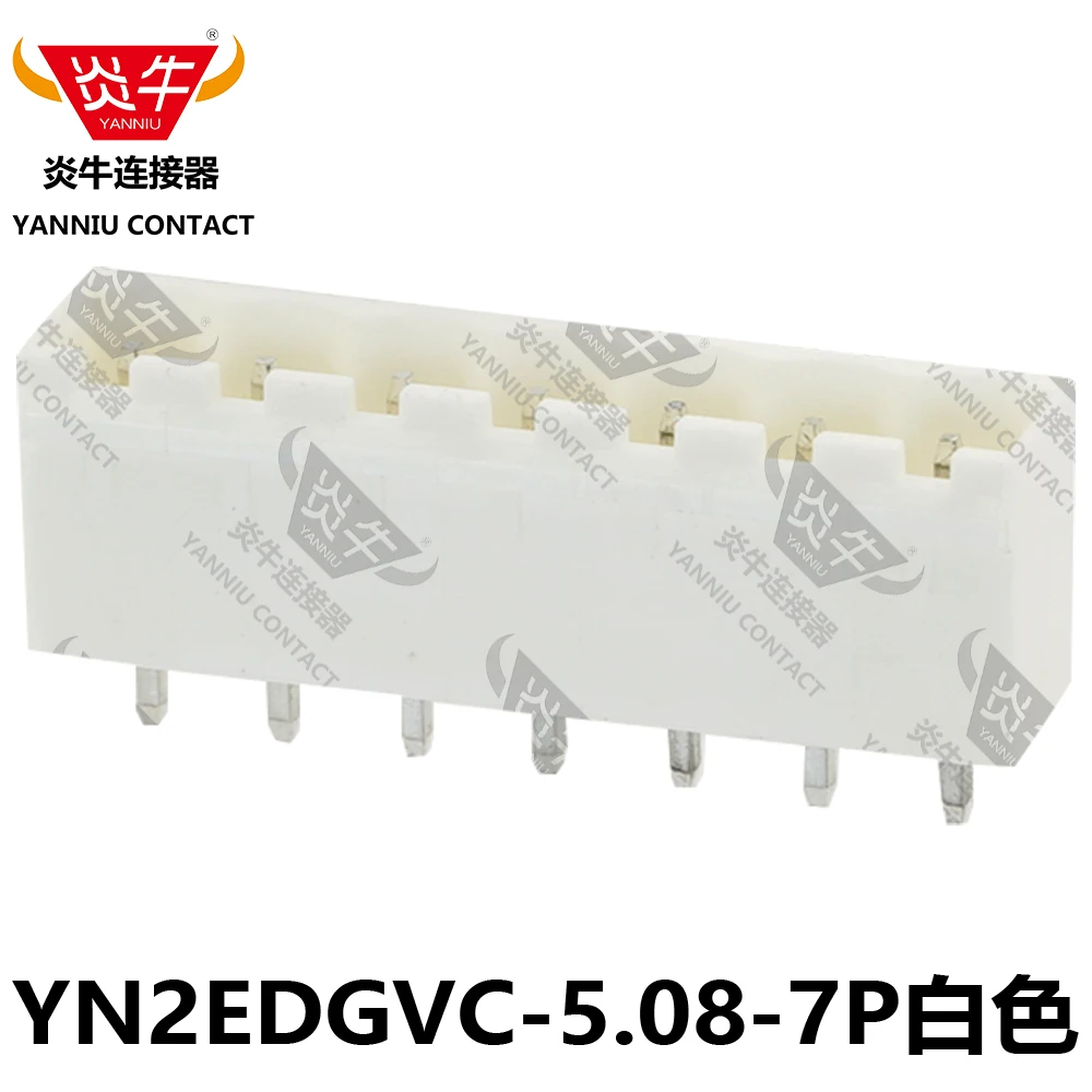 10 шт. YN2EDGVC-5.08 WhIte 2P ~ 12P 2EDGV 2EDGK 2EDGVC 5,08 мм 2P Съемный разъем PCB Разъем Мужской Женский Винтовой клеммный блок