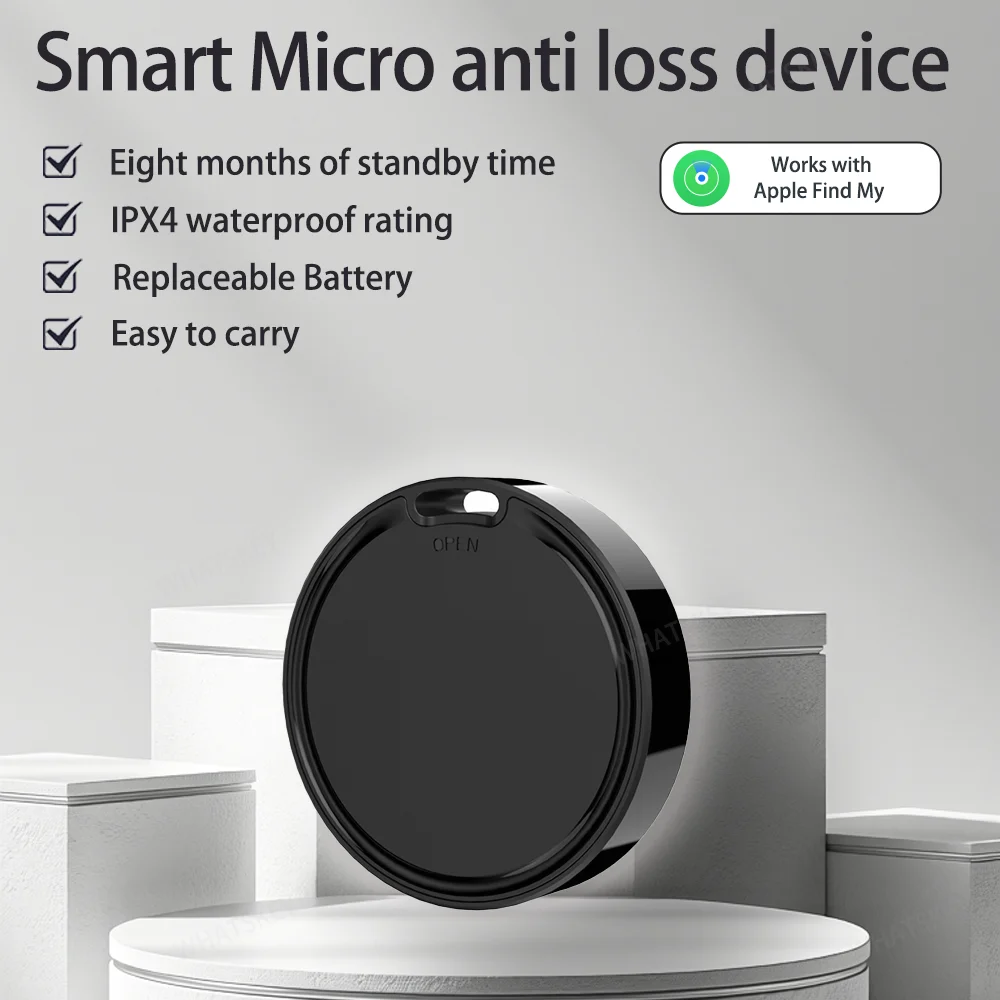 Mini dispositivo di localizzazione Smart Tag Kid Pet Car GPS Lost Tracker Anti-Perso Car Moto Allarme Promemoria Posizionatore per Apple Trova la mia APP