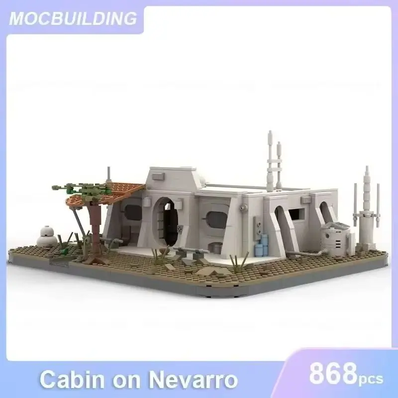 Cabin on Nevarro Outside of Town MOC Building Blocks DIY Assemble Bricks Display Architecture Collection Toys Xmas Gifts 868PCS