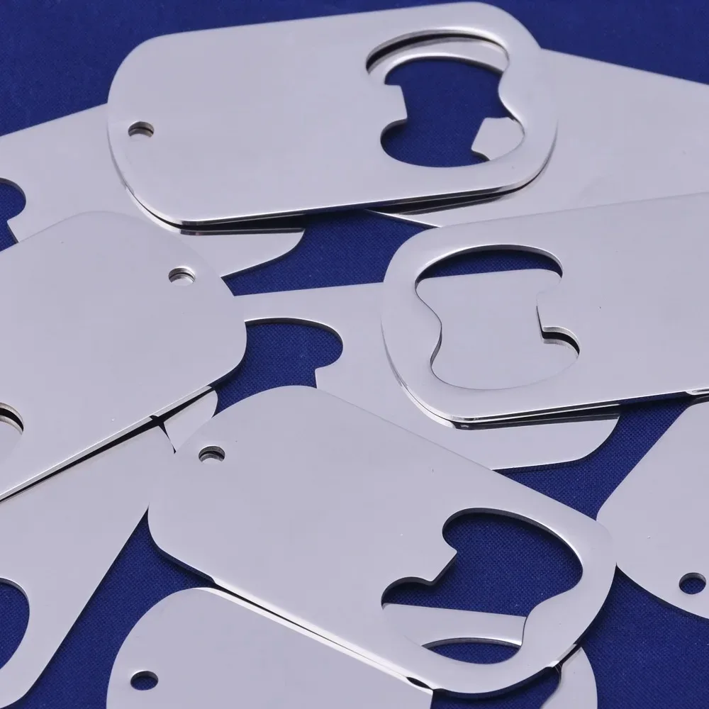 

10pcs 1 1/4" X 2 1/8"(31mm 55mm)tibetara® Stainless Steel Rectangle Stamping Blanks ,18 Gauges With Hole,silver Dog Tag