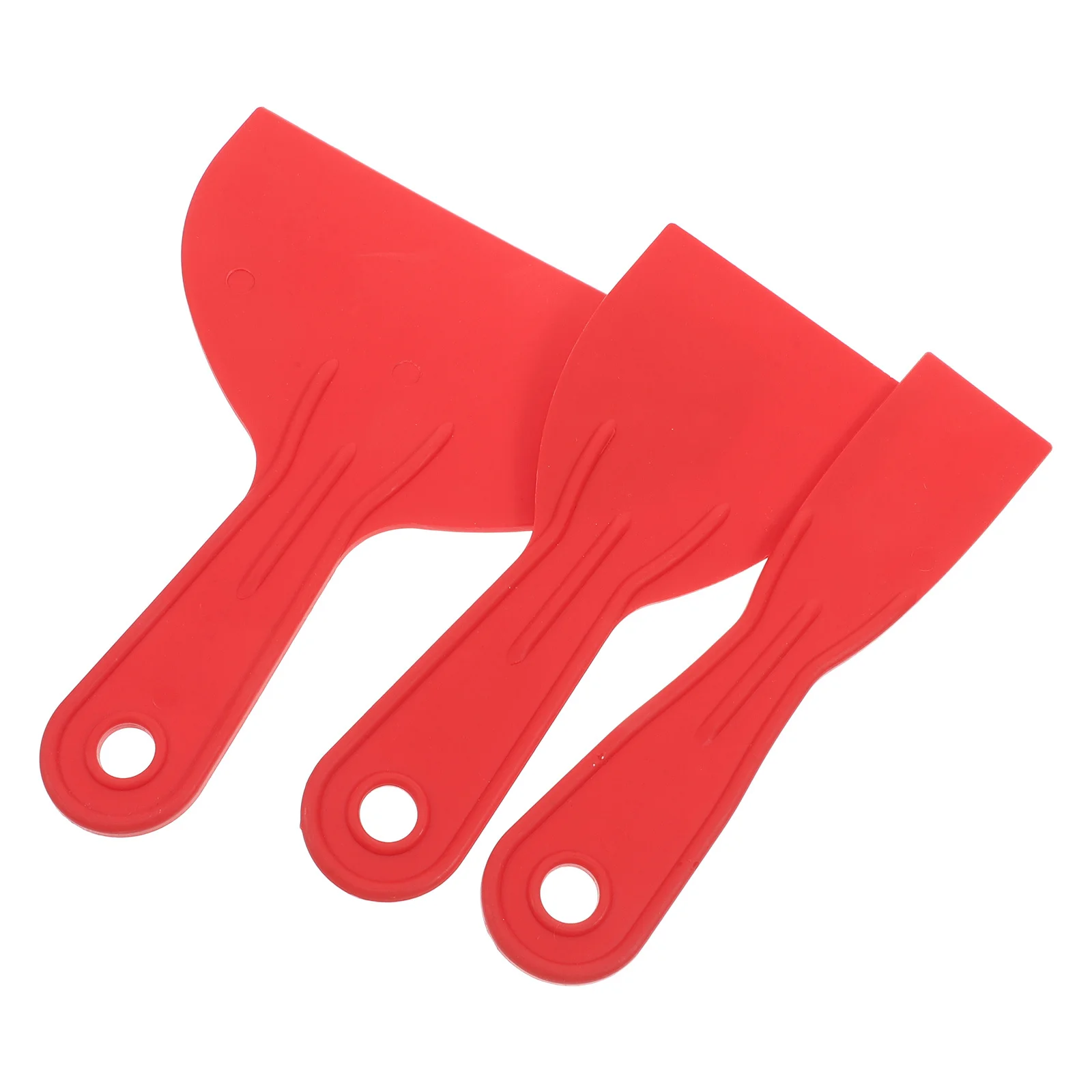 3Pcs Putty Scrapers Set Plastic Trowel Wall Repair Scrapers Flexible Filling Smoothing Spatula Plastic Trowel Wall Patch Scraper