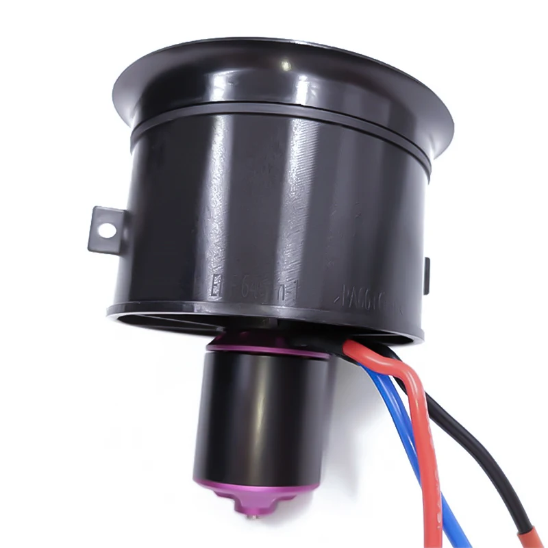 64mm EDF 11 Blade Duct Fan, 3500KV With FLYCOLOR 50A ESC Brushless Motor Balance, Used For 3S/4S RC Jet Aircraft