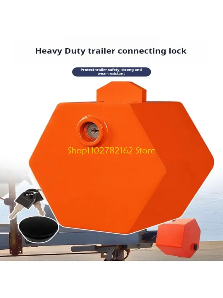 

547B Heavy Duty Trailer Hitch Lock with Reinforced Steel Construction Anti Theft Lock set for 2 5/16 Inch & 2 Inch Couplers