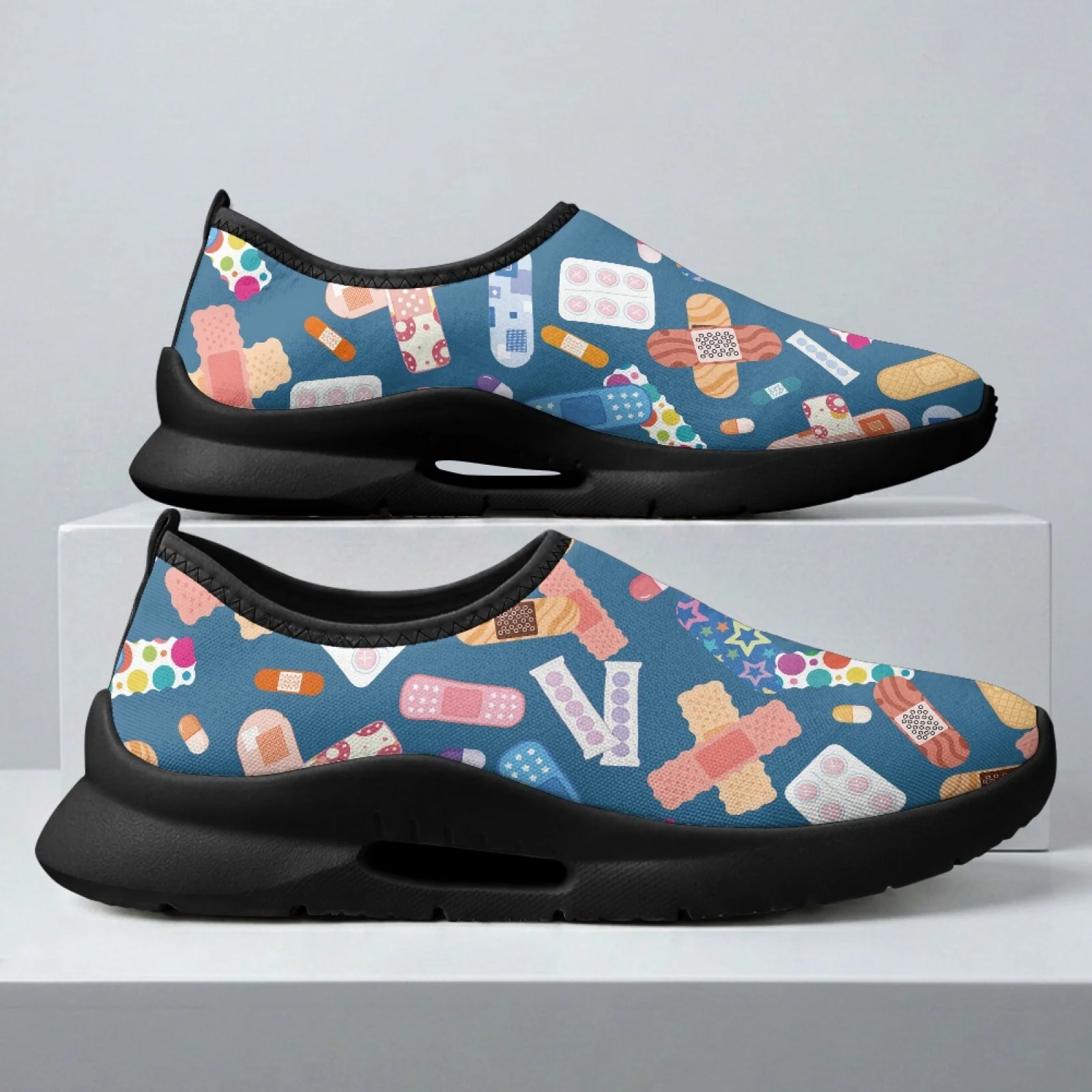 XIXIRIMIDO Women's Slip-on Wide-toed Shoe Nurse Shoes Men's Sneakers and Casual Shoes Zapatillas de Mujer Soft Sport Healthcare view 4